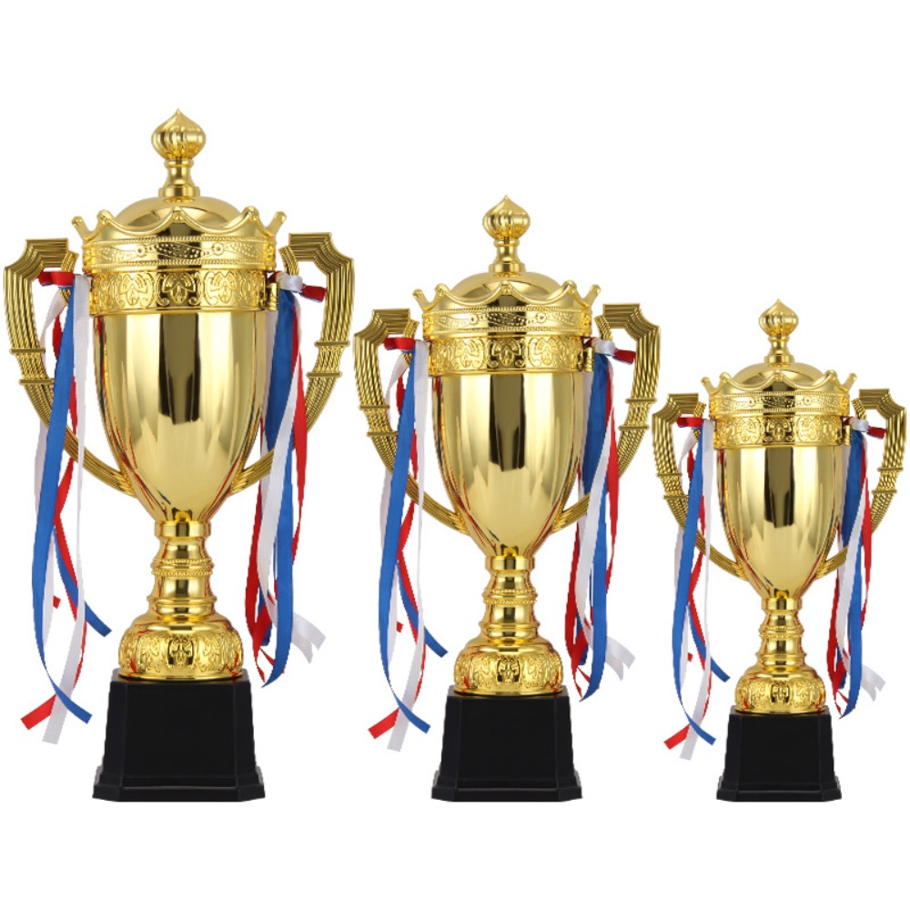 Badminton Cup - Sports Games Gold Trophy Awards Crown