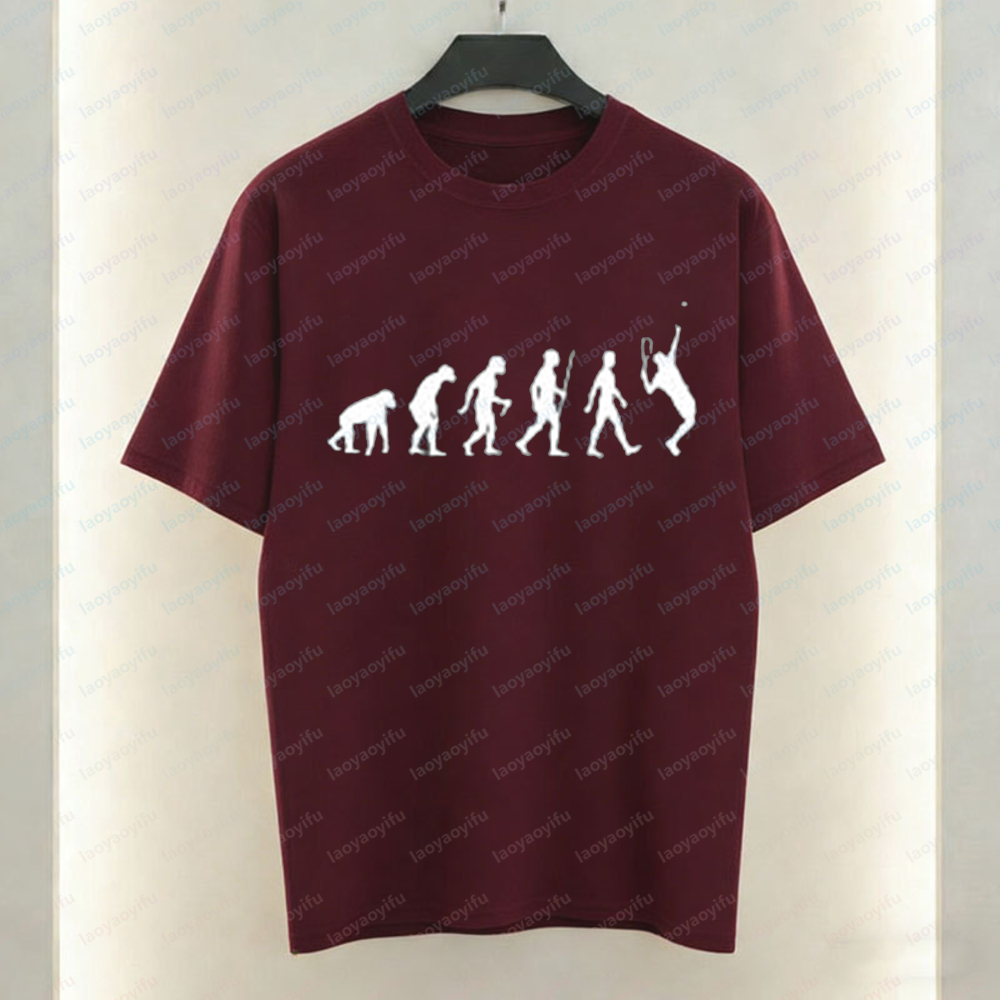 Badminton Lovers - Funny Badminton Evolution Graphic T-shirt Badminton