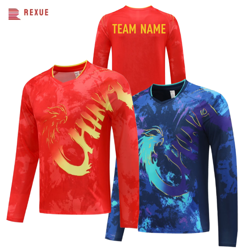 Badminton Lovers - China Dragon Long Sleeve Table Tennis